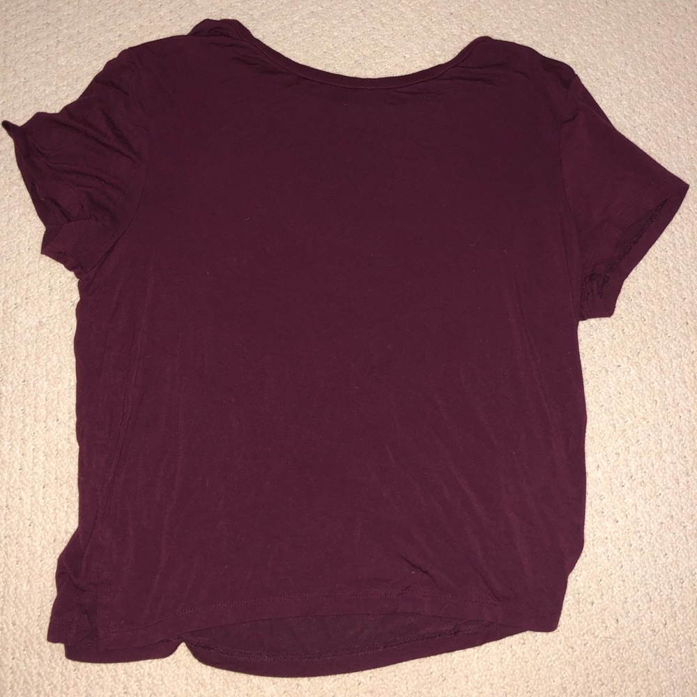 American Eagle Soft Maroon Top// L